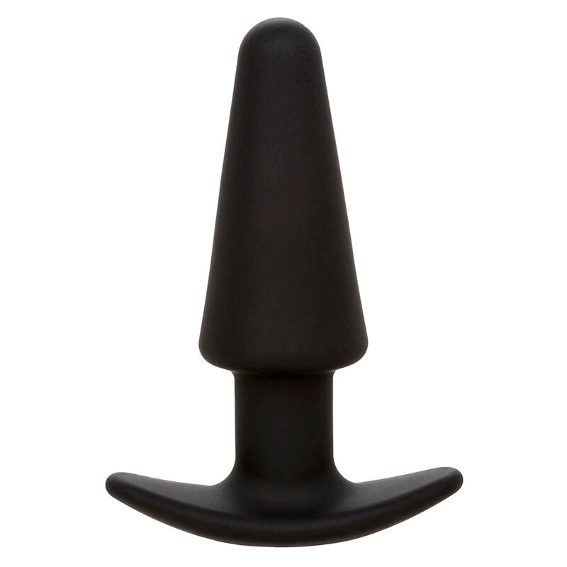 CALEXOTICS - ROCK BUND TAPERED ANAL PLUG 10 VIBRACIONES SILIKONE SORT