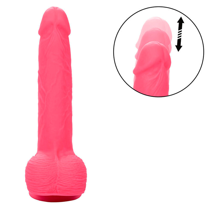 CALEXOTICS - VIBRATEUR RÉALISTE À CLOUS 10 VIBRATIONS ROSE