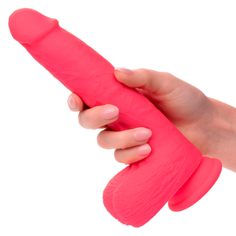 CALEXOTICS - VIBRATEUR RÉALISTE À CLOUS 10 VIBRATIONS ROSE
