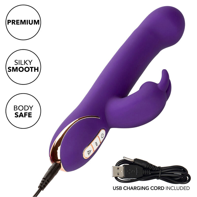 CALEXOTICS - JACK RABBIT VIBRATEUR & STIMULATEUR 7 MODES DE VIBRATIONS ET D'ASPIRATION BLEU