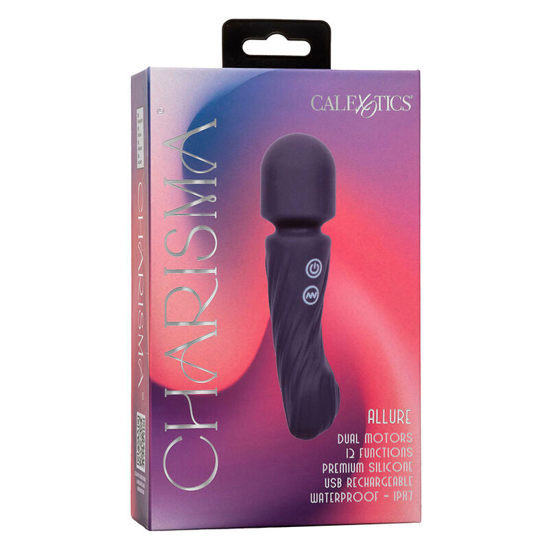 CALEXOTICS - CHARISMA ALLURE MASSAGER DOBBELT MOTORER 12 FUNKTIONER 17,25 CM X 4,5 CM LILLA