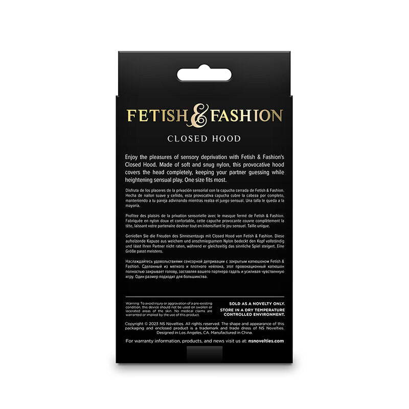 NS NYHEDER - FETISH &, MODE LUKKET HÆTTE NYLON HVID