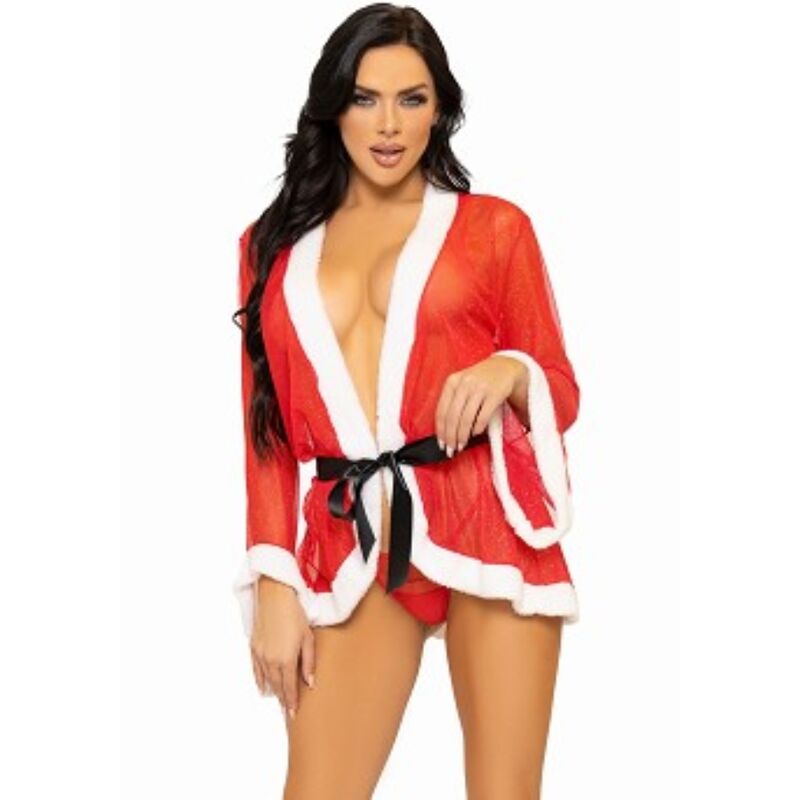 LEG AVENUE - SEXY JULELINGRI KOSTUME JULEMANN RØD M/L