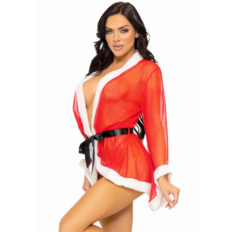 LEG AVENUE - SEXY JULELINGRI KOSTUME JULEMANN RØD M/L