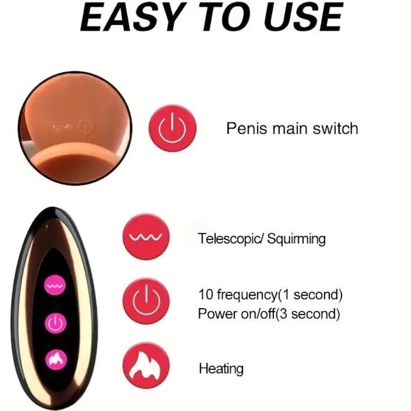 ARMONY - GENOPLADELIG VIBRERENDE REALISTISK DILDO