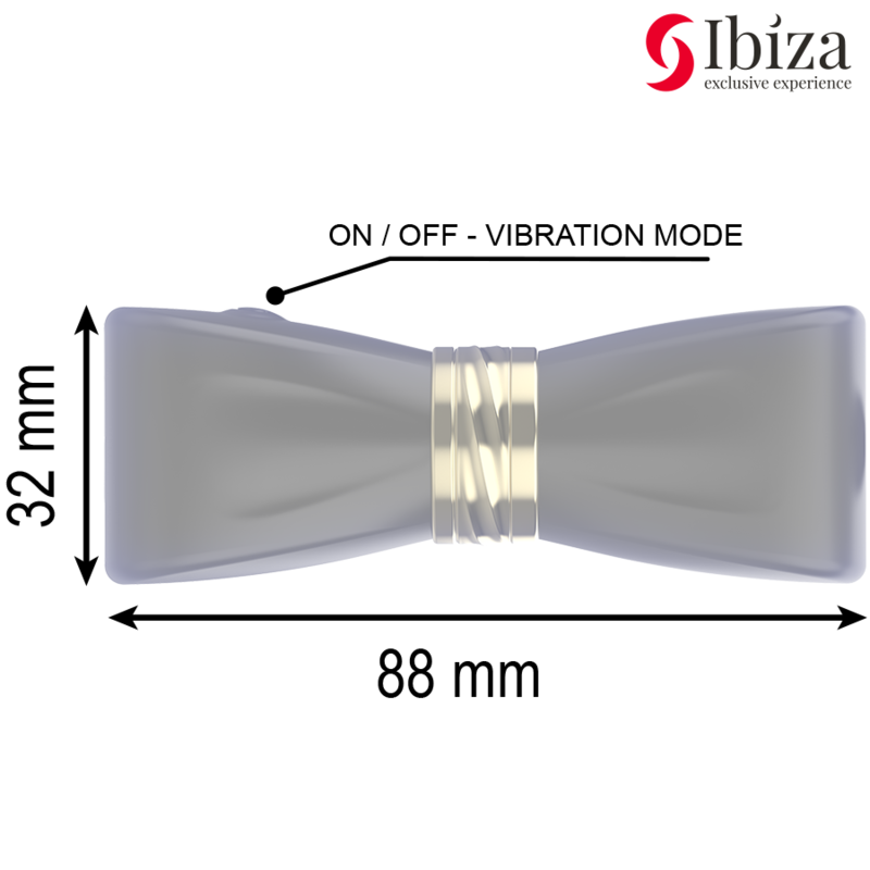 IBIZA - CLIT STIMULATOR 3 HOVED BOW