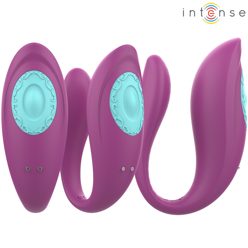 INTENSE - ANNIE U-FORMET VIBRATOR OG STIMULATOR LILLA FJERNBETJENING
