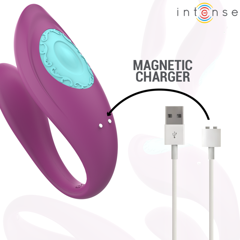 INTENSE - ANNIE U-FORMET VIBRATOR OG STIMULATOR LILLA FJERNBETJENING