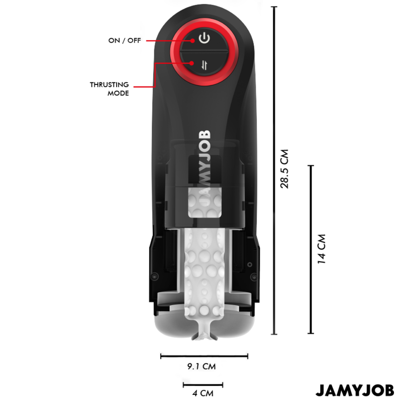 JAMYJOB - GRAVITY AUTOMATIC VAGINA MASTURBATOR 5 THRUSTING MODES OG LYDEFFEKT