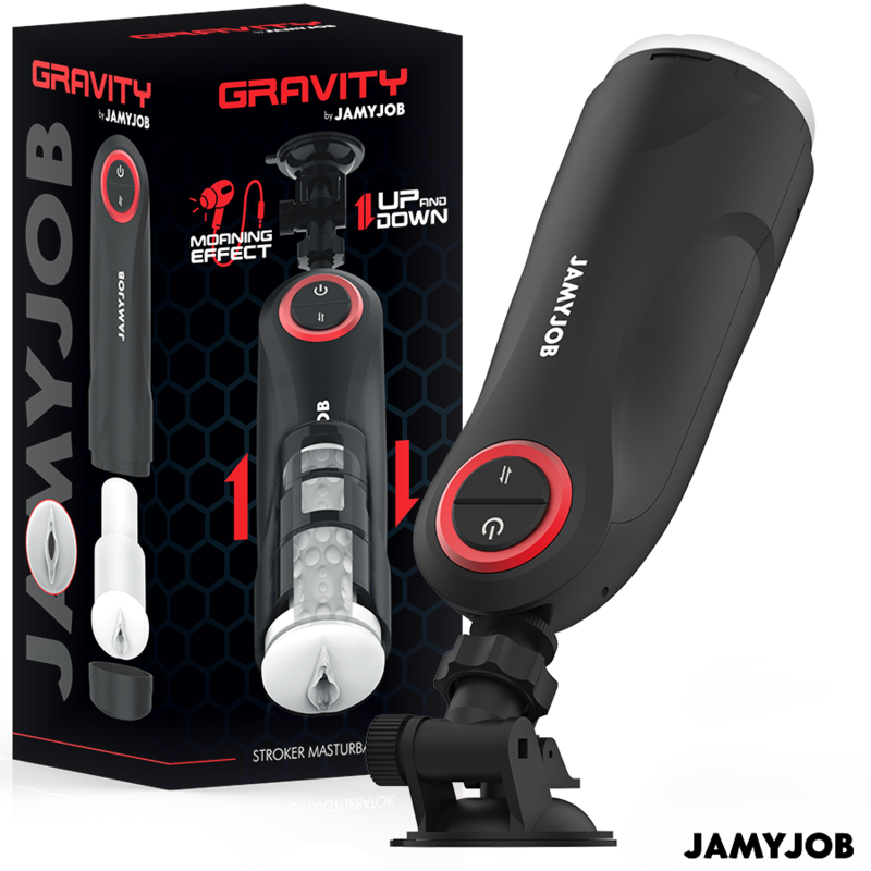 JAMYJOB - GRAVITY AUTOMATIC VAGINA MASTURBATOR 5 THRUSTING MODES OG LYDEFFEKT