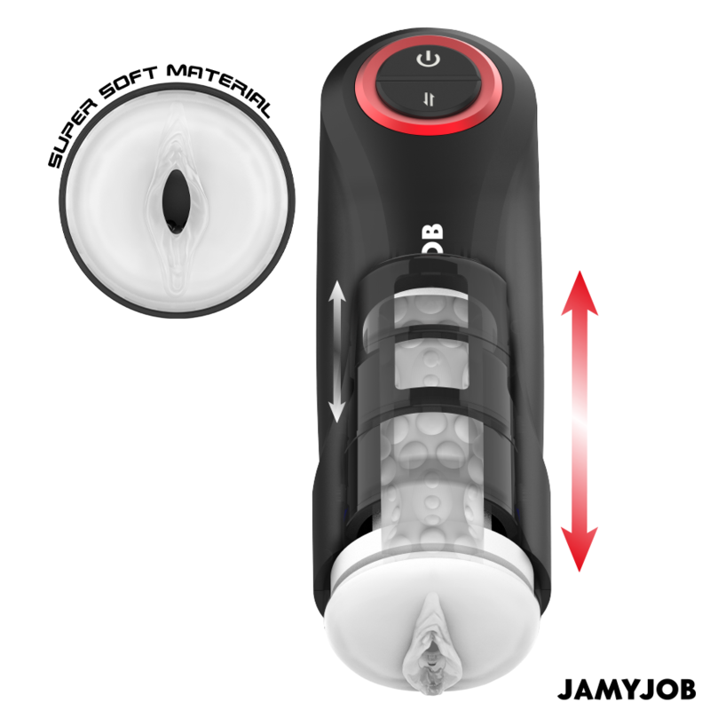 JAMYJOB - GRAVITY AUTOMATIC VAGINA MASTURBATOR 5 THRUSTING MODES OG LYDEFFEKT