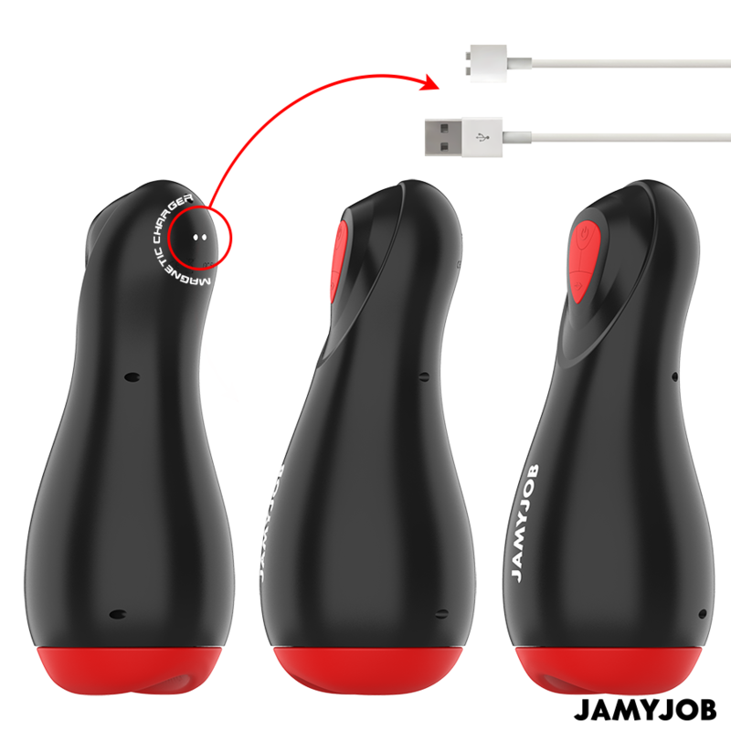 JAMYJOB - CORE-X AUTOMATISK MASTURBATOR 5 SUGE- OG VIBRATIONSFUNKTIONER