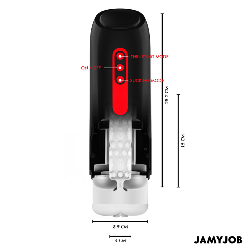 JAMYJOB - PHANTOM AUTOMATIC VAGINA MASTURBATOR 5 SUGE- OG STRØM-MODUS