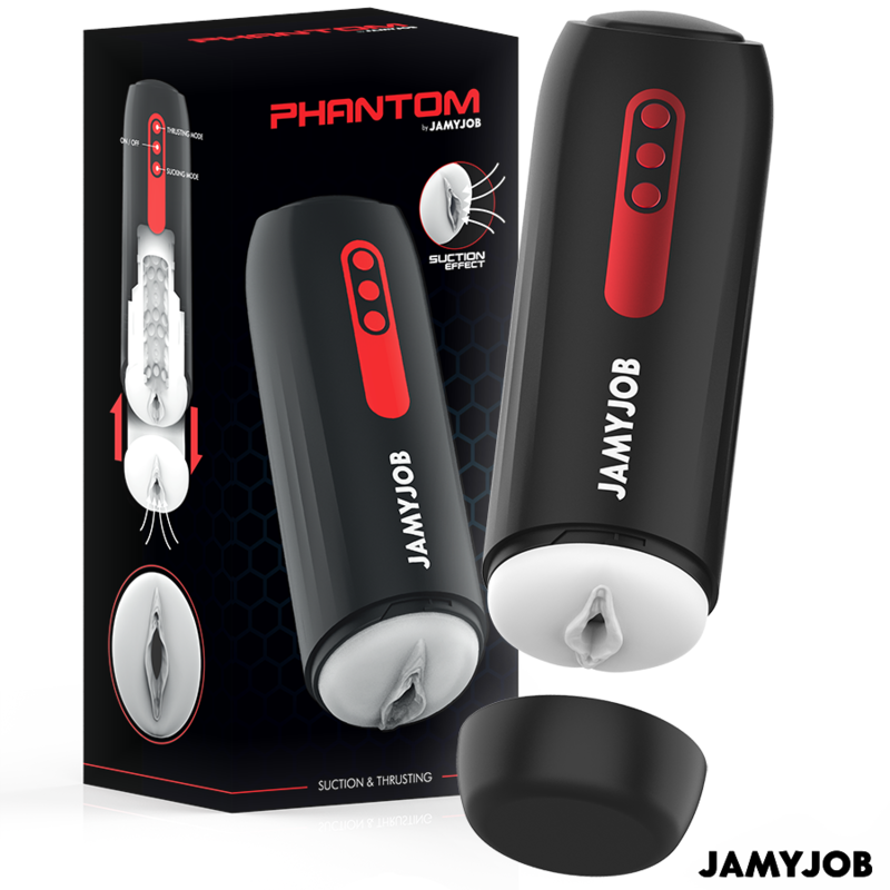 JAMYJOB - PHANTOM AUTOMATIC VAGINA MASTURBATOR 5 SUGE- OG STRØM-MODUS