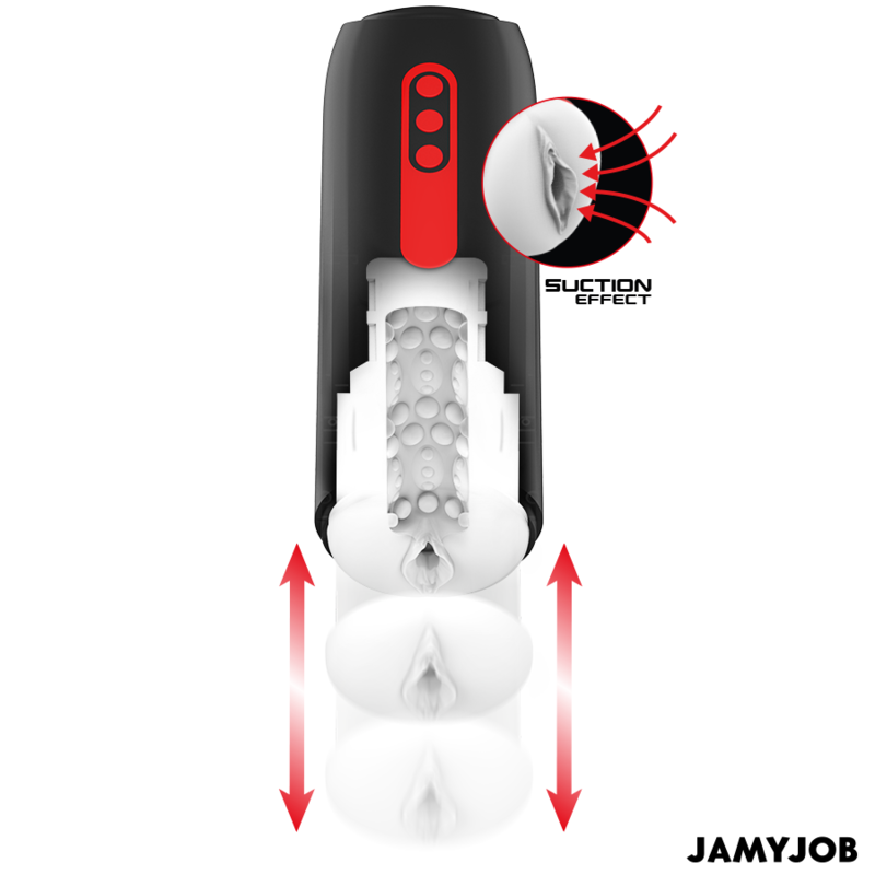 JAMYJOB - PHANTOM AUTOMATIC VAGINA MASTURBATOR 5 SUGE- OG STRØM-MODUS