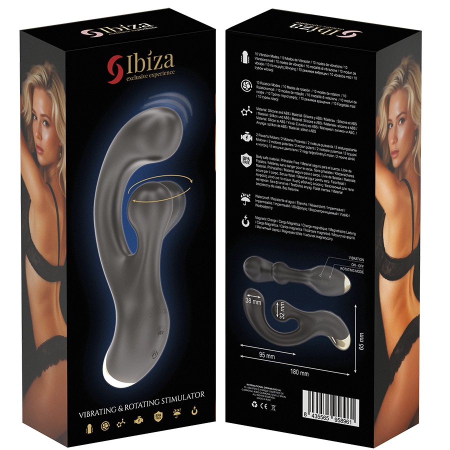 IBIZA - VIBRATING & ROTATING STIMULATOR