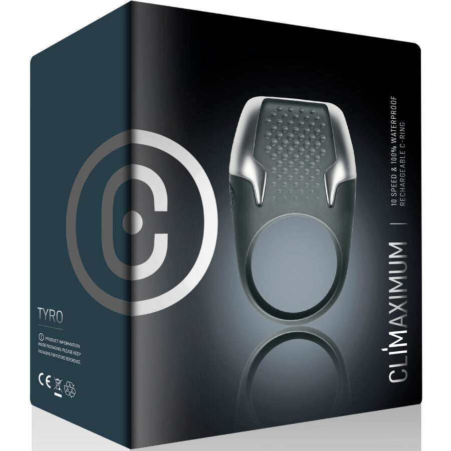 CLIMAXIMUM - TYRO VIBRATING COCK RING WITH LED LIGHTS