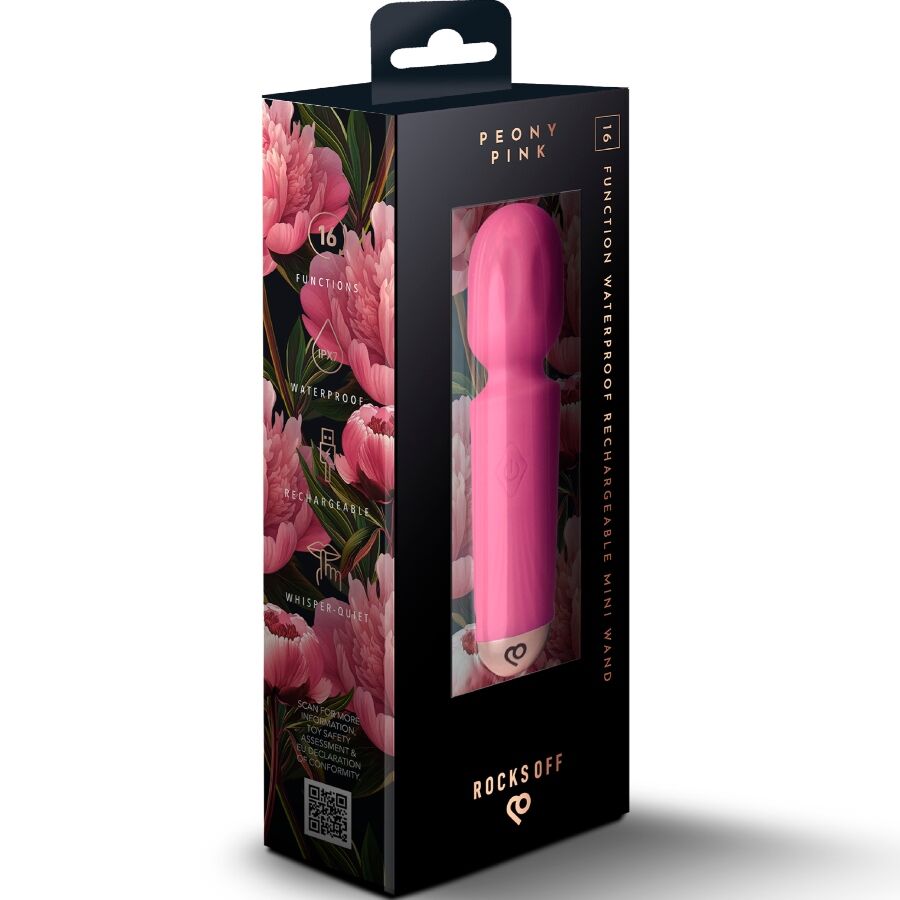 ROCKS-OFF - MINI RECHARGEABLE WAND 16 FUNCTIONS VIOLET DREAM