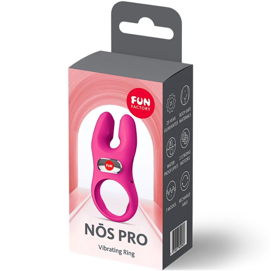 FUN FACTORY - NOS PRO VIBRATING COCK RING MAGENTA
