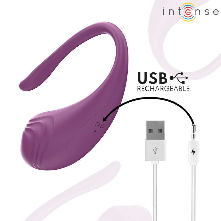 INTENSE - OLIVIA PURPLE VIBRATING EGG WITH REMOTE CONTROL