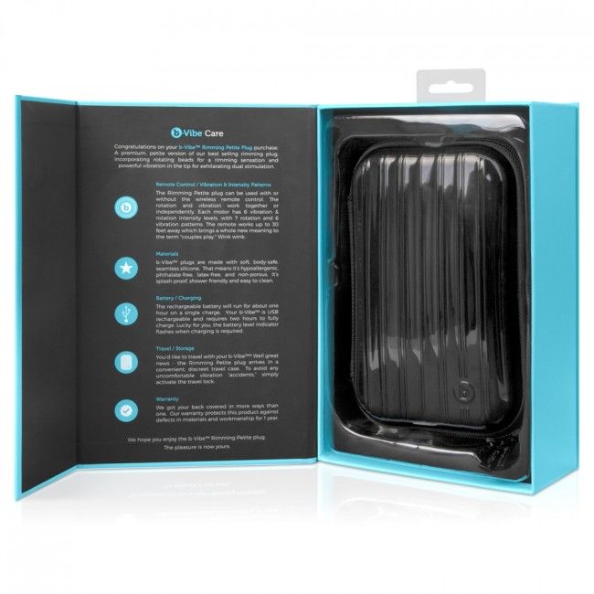 B-VIBE - RIMMING FJERNBETJENING ANAL STIK PETITE TEAL