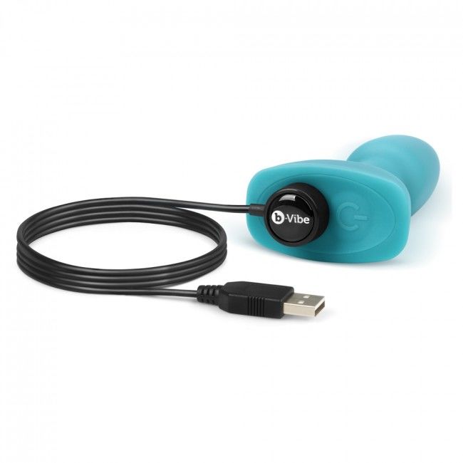 B-VIBE - RIMMING FJERNBETJENING ANAL STIK PETITE TEAL
