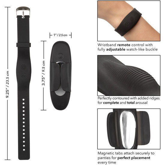 CALEXOTICS - TEASER DE CULOTTE À TÉLÉCOMMANDE AVEC BRACELET
