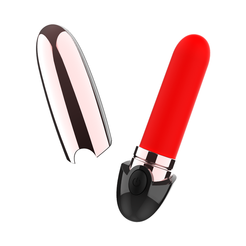 COQUETTE CHIC DESIRE - VIBRATOR GENOPLADELIG LÆBESTIFT SORT/ GULD