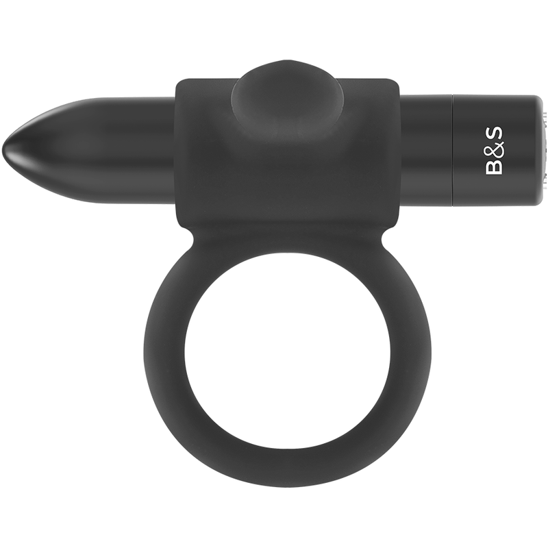 BLACK&SILVER - BAGUE RECHARGEABLE CAMERON BLACK