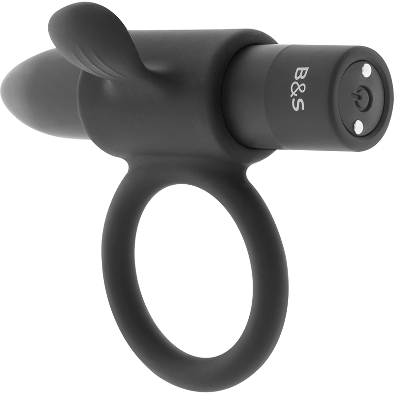 BLACK&SILVER - BAGUE RECHARGEABLE CAMERON BLACK