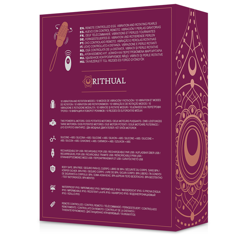 RITUAL - SITA EGG TÉLÉCOMMANDE ROTATION DES PERLES + VIBRATION
