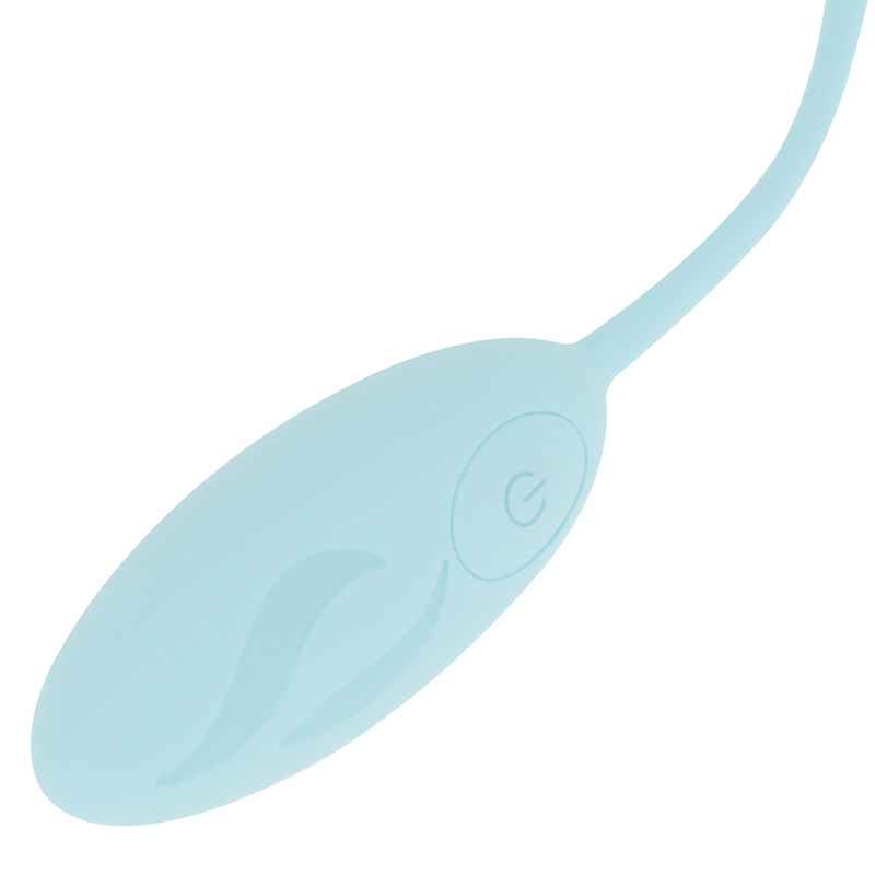 OHMAMA - TEXTURED VIBRATING EGG 10 MODES BLÅ
