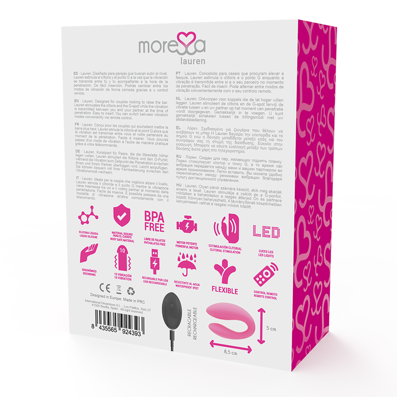 MORESSA - LAUREN FJERNBETJENING STIMULATOR TIL PAR