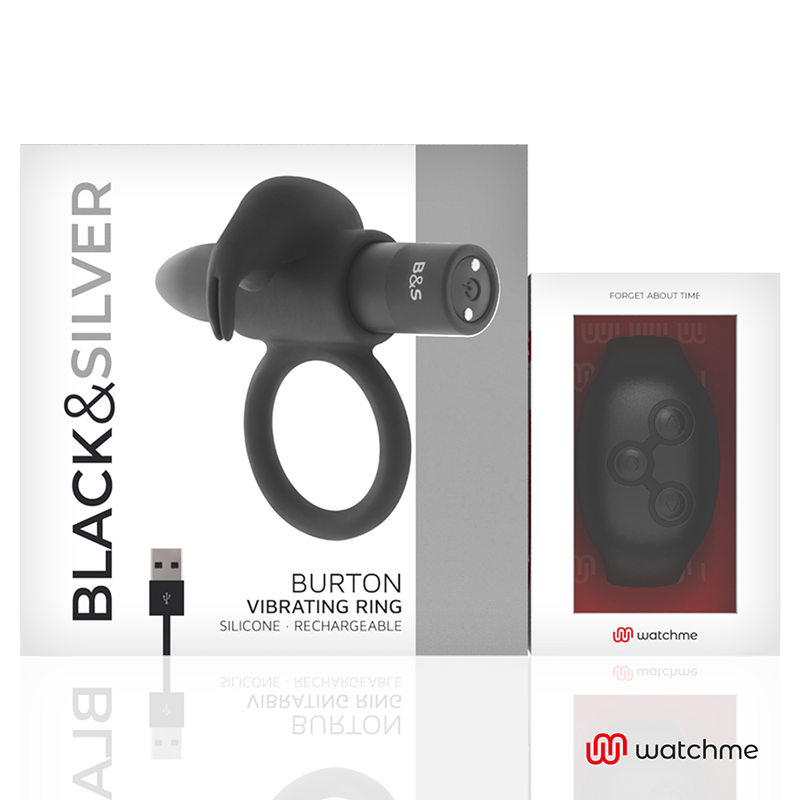 BLACK&amp;SILVER - BURTON FJERNBETJENING COCKRING WATCHME