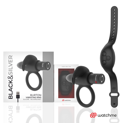 BLACK&amp;SILVER - BURTON FJERNBETJENING COCKRING WATCHME