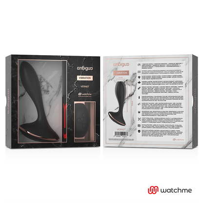ANBIGUO - WATCHME FJERNBETJENING VIBRATOR ANAL STIK VERNET