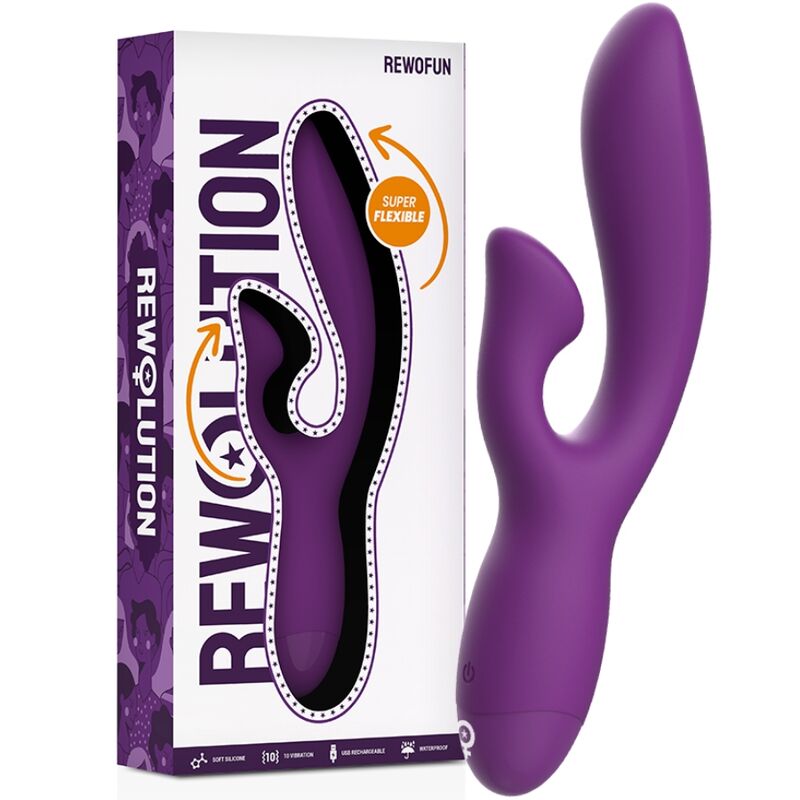 REVOLUTION - REWOFUN FLEKSIBEL VIBRATOR MED KANIN