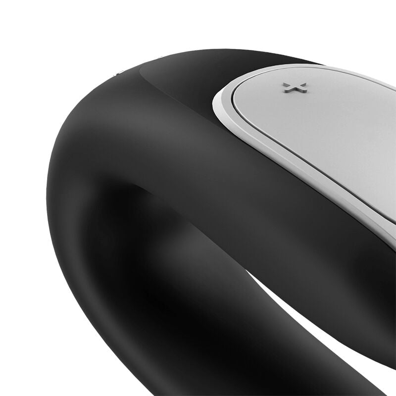 TILFREDSHEDENDE - DOBBELT SJOV PARTNER VIBRATOR SORT