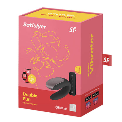 TILFREDSHEDENDE - DOBBELT SJOV PARTNER VIBRATOR SORT