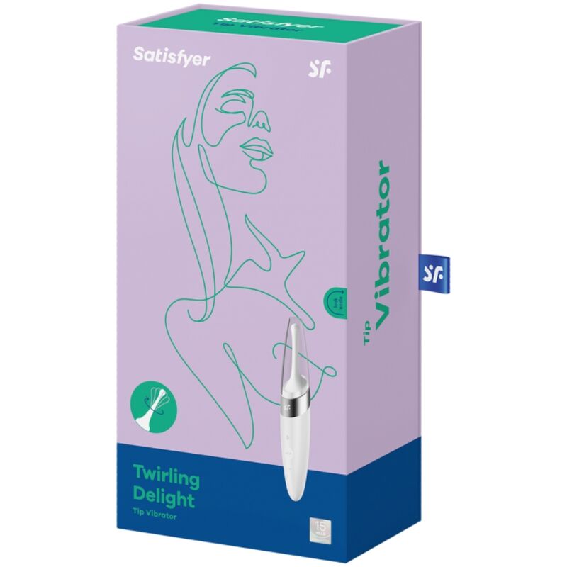 TILFREDSHEDENDE - TWIRLING DELIGHT CLIT TIP VIBRATOR HVID