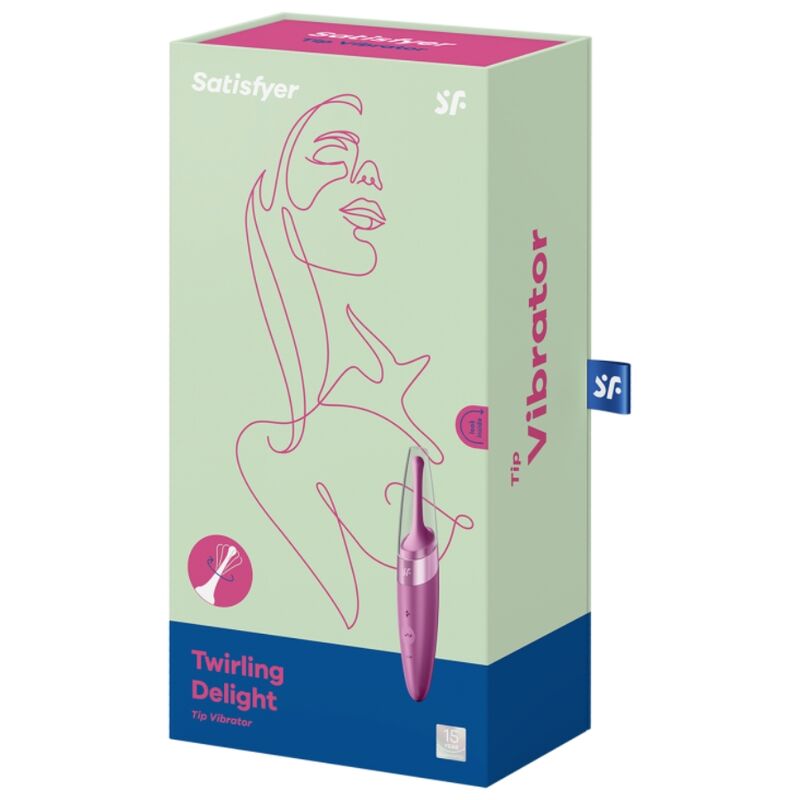 TILFREDSHEDENDE - TWIRLING DELIGHT CLIT TIP VIBRATOR LILLA