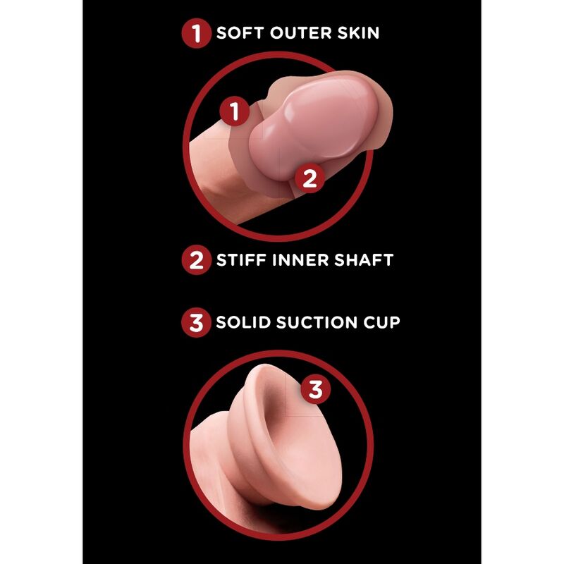 KING COCK - PLUS GODE 3D AVEC COUILLES BALANCANTES 20,3 CM