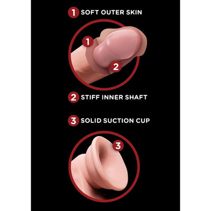 KING COCK - PLUS GODE 3D AVEC COUILLES BALANCANTES 20,3 CM
