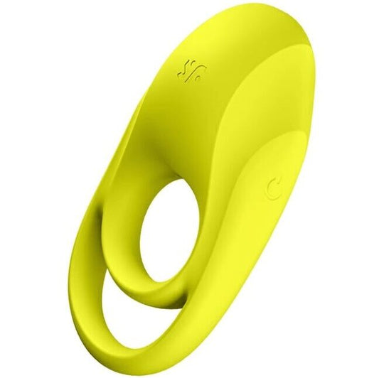 TILFREDSHEDENDE - SPEKTAKULÆR DUO RING VIBRATOR GUL