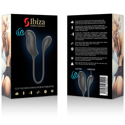 IBIZA - STIMULATOR MED MAGISK KLITORISSUGER OG VIBRATION