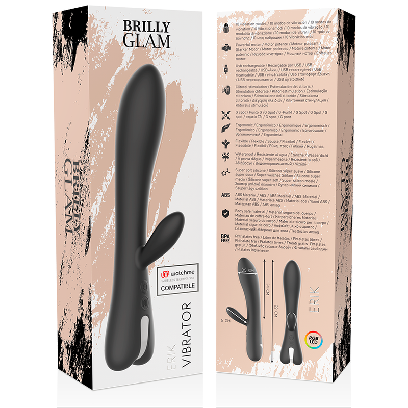 BRILLY GLAM - ERIK VIBRATOR WATCHME TRÅDLØS TEKNOLOGI KOMPATIBEL