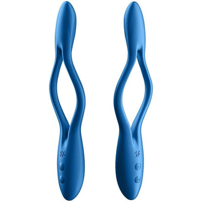 TILFREDSHEDENDE - ELASTISK SPIL MULTI VIBRATOR BLÅ