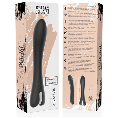 BRILLY GLAM - RYAN VIBRATOR WATCHME TRÅDLØS TEKNOLOGI KOMPATIBEL