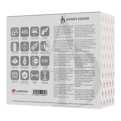 LE DÉSIR D'ANNE - PANTY PLEASURE TECNOLOG A WATCHME NOIR/OR