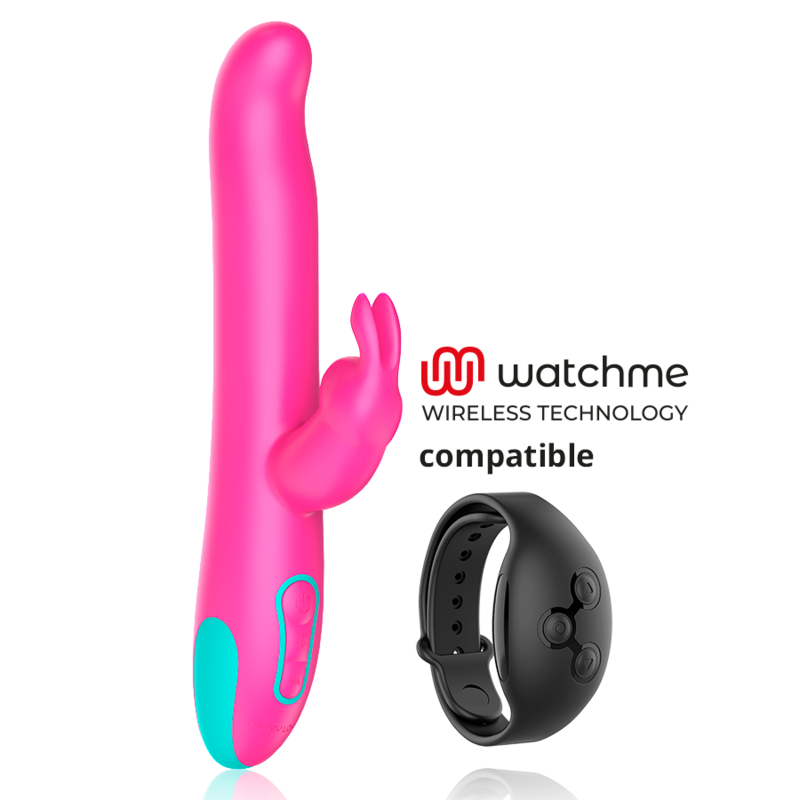 HAPPY LOKY - PLUTO RABBIT VIBRATOR &amp; ROTATOR WATCHME TRÅDLØS TEKNOLOGI KOMPATIBEL